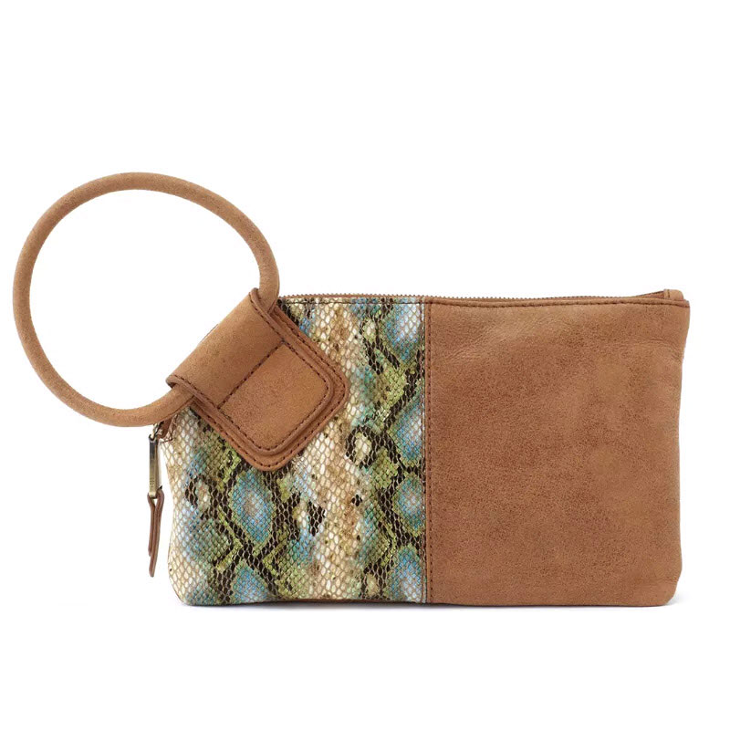 HOBO Sable Wristlet Garden Snake Mixed Media Print Borsheims hobo-sable-wristlet-garden-snake-mixed-media-print-borsheims