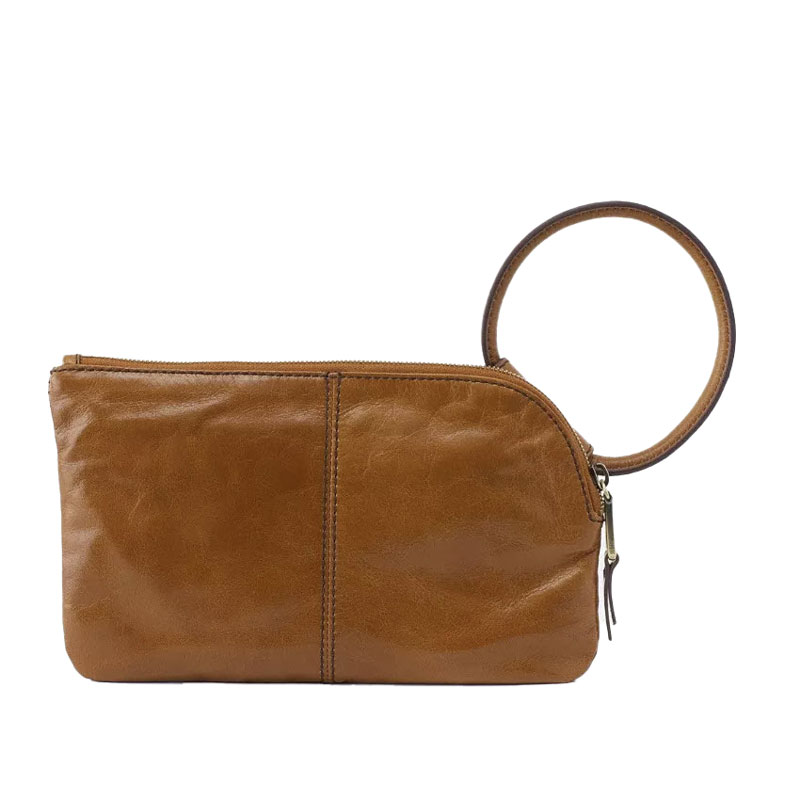 HOBO Sable Wristlet, Truffle Vintage Hide