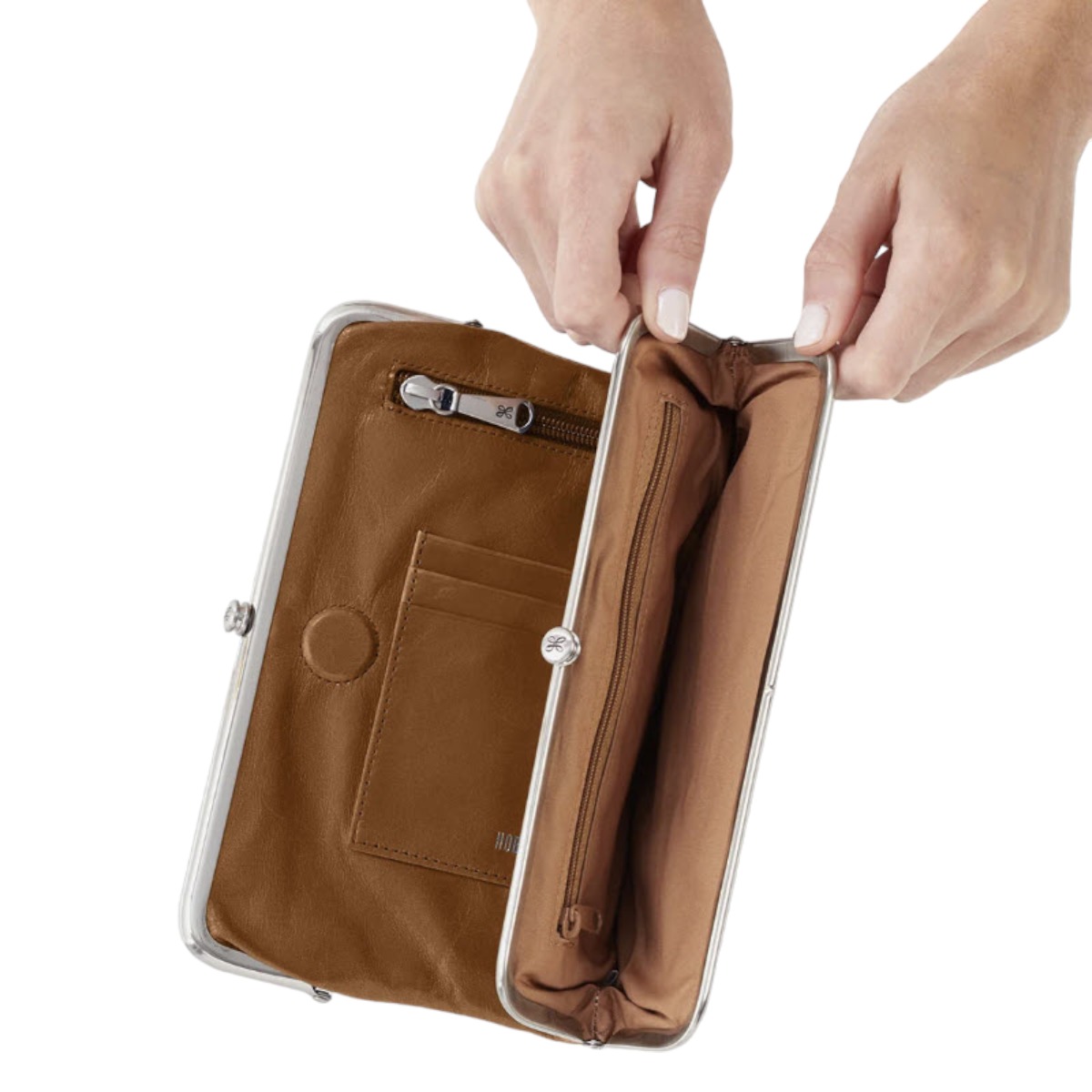 HOBO Lauren Clutch Wallet, Truffle