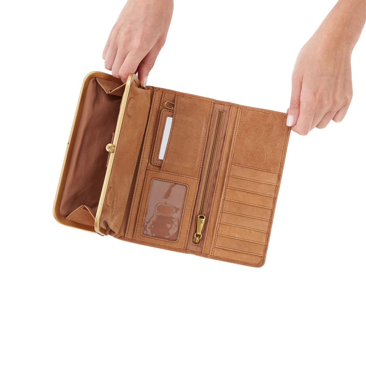 HOBO Rachel Continental Wallet, Whiskey