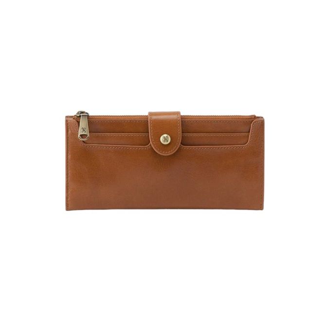 HOBO Dunn Continental Wallet, Truffle