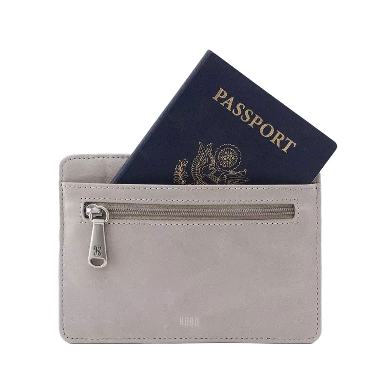 HOBO Euro Slide Card Case, Driftwood Vintage Hide