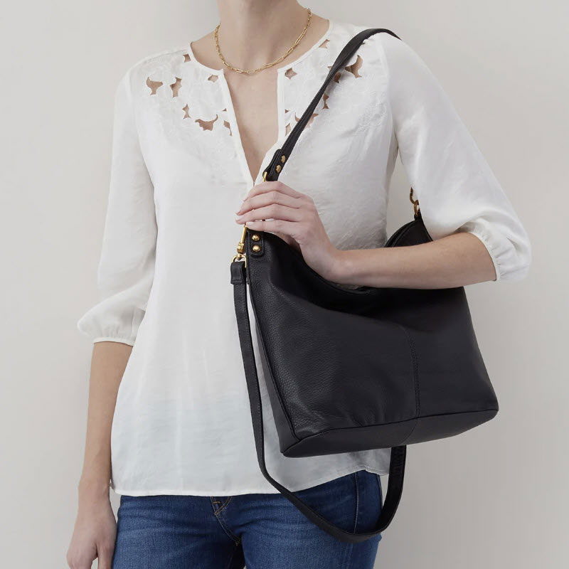 HOBO Pier Shoulder Bag, Black