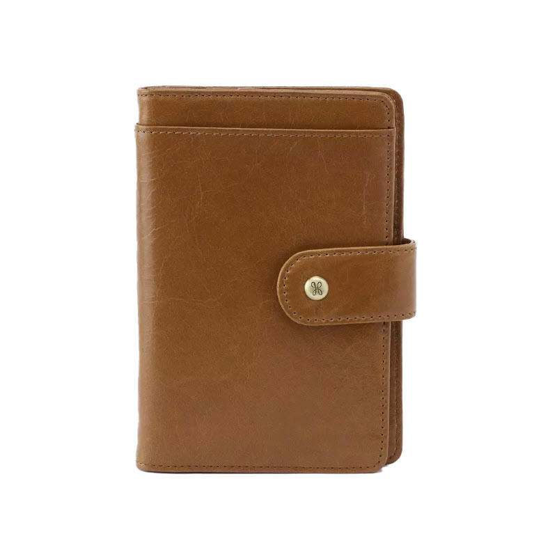 HOBO Vax Compact Wallet, Truffle Vintage Hide