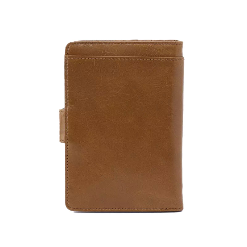 HOBO Vax Compact Wallet, Truffle Vintage Hide