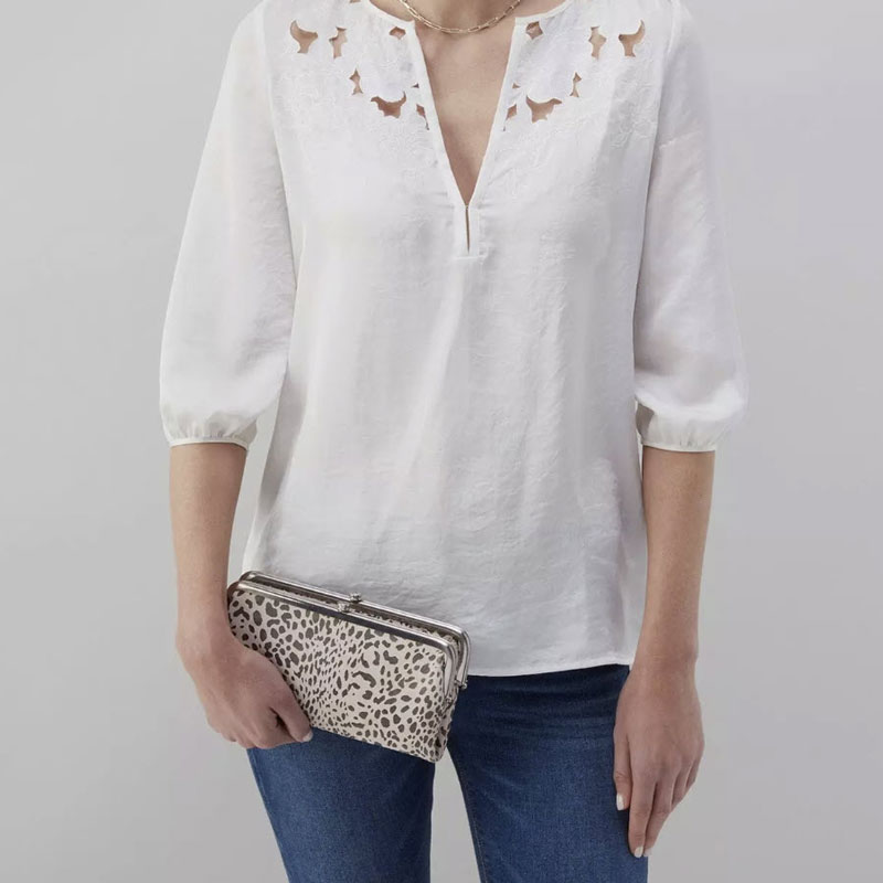 HOBO Lauren Clutch Wallet, Cheetah Print Limited Edition Print