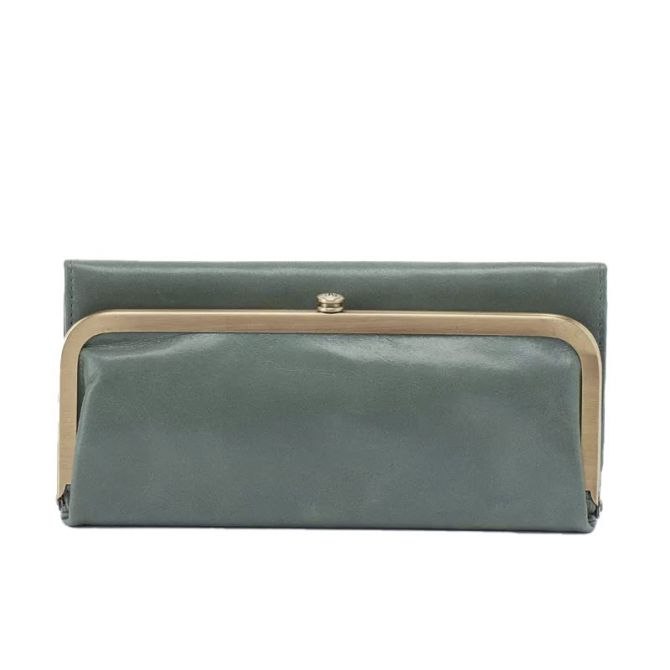HOBO Rachel Continental Wallet, Bottle Green Vintage Hide