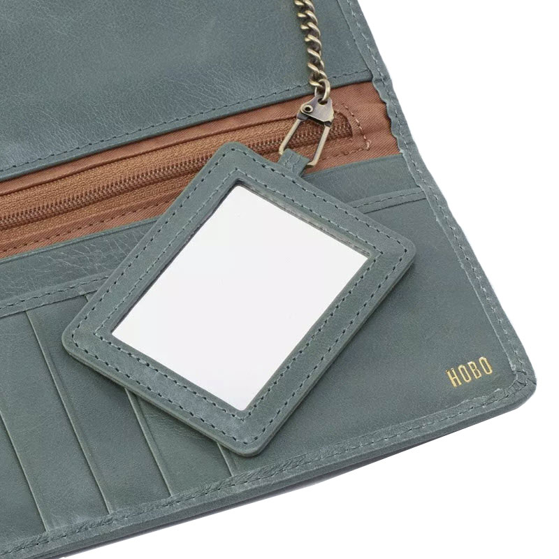 HOBO Rachel Continental Wallet, Bottle Green Vintage Hide