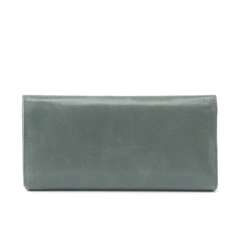 HOBO Rachel Continental Wallet, Bottle Green Vintage Hide