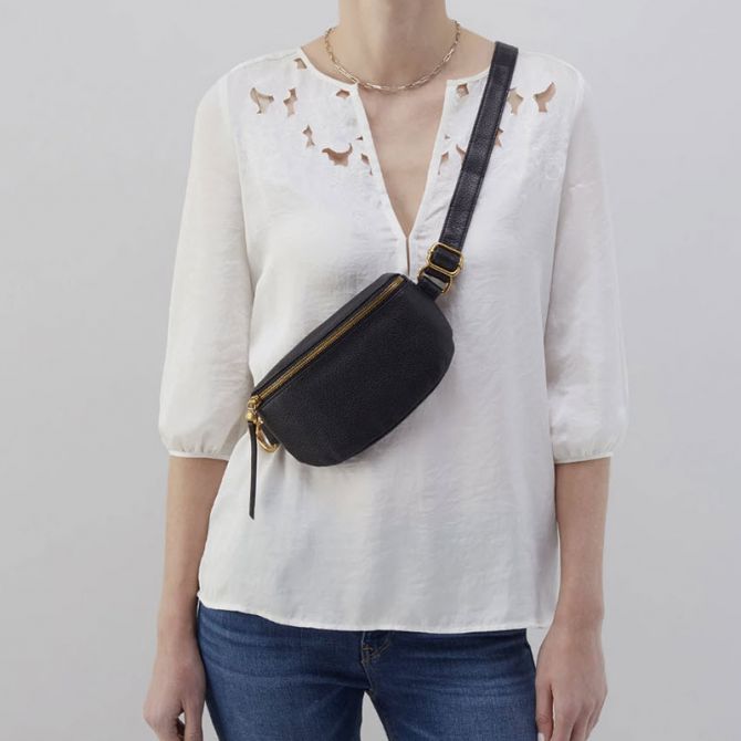 HOBO Fern Belt Bag, Black | SO-82379BLK | Borsheims