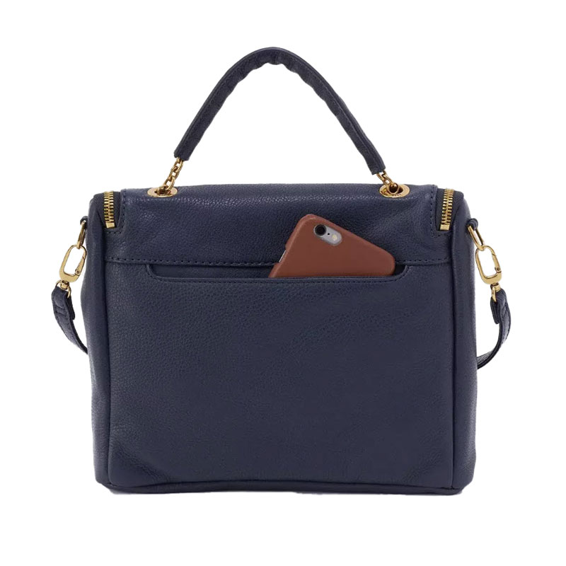 HOBO Fern Satchel, Sapphire Velvet Pebbled Hide