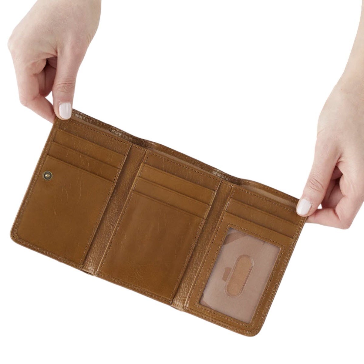 Jill Trifold Wallet, Truffle