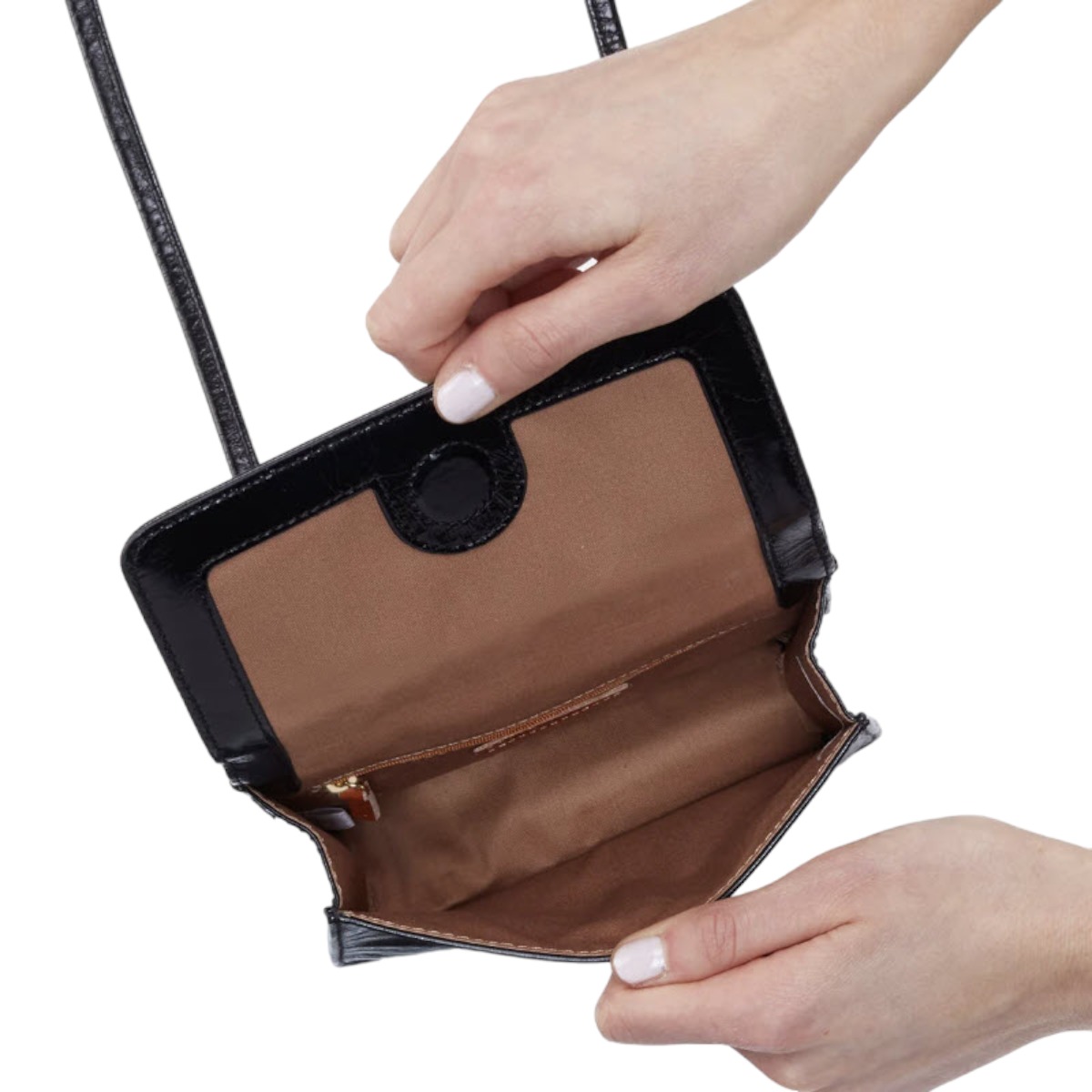 HOBO Jill Wallet Crossbody, Black