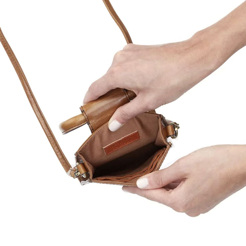 HOBO Sheila Phone Crossbody, Truffle Vintage Hide