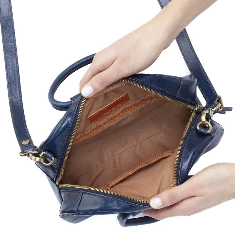 HOBO Sheila Small Mini Satchel, Denim Vintage Hide