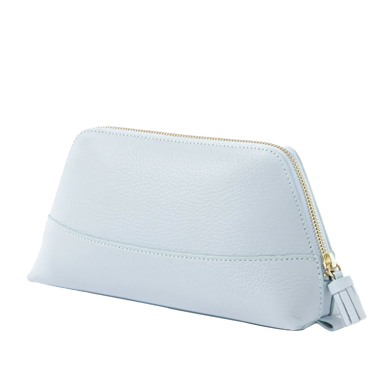 Neely & Chloe No. 16 Small Pebble Cosmetic Case, Light Blue