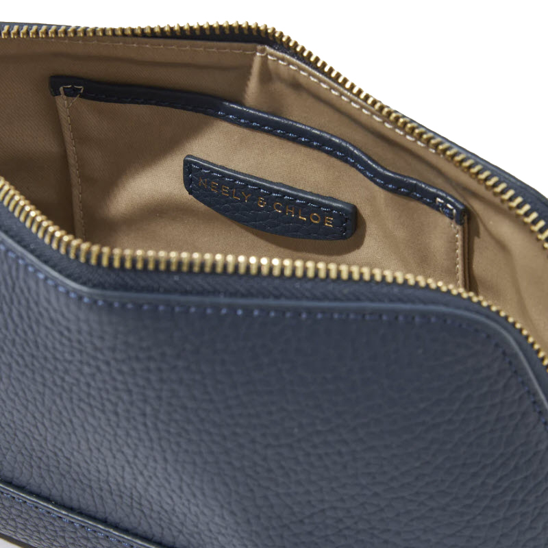 Neely & Chloe No. 16 Small Pebble Cosmetic Case, Navy
