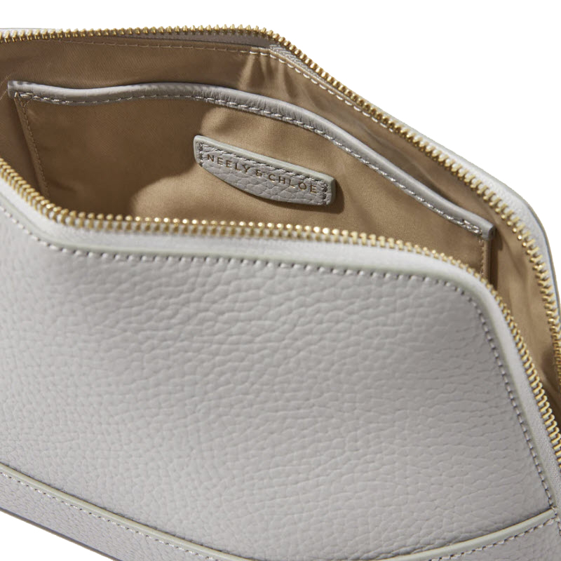 Neely & Chloe No. 17 Large Pebble Cosmetic Case, Grey