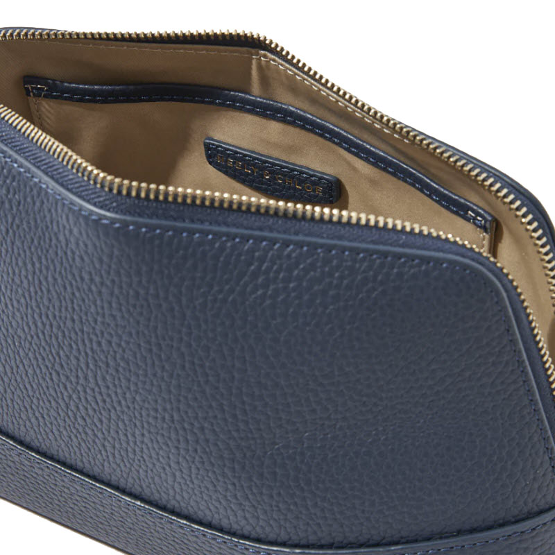 Neely & Chloe No. 17 Large Pebble Cosmetic Case, Navy