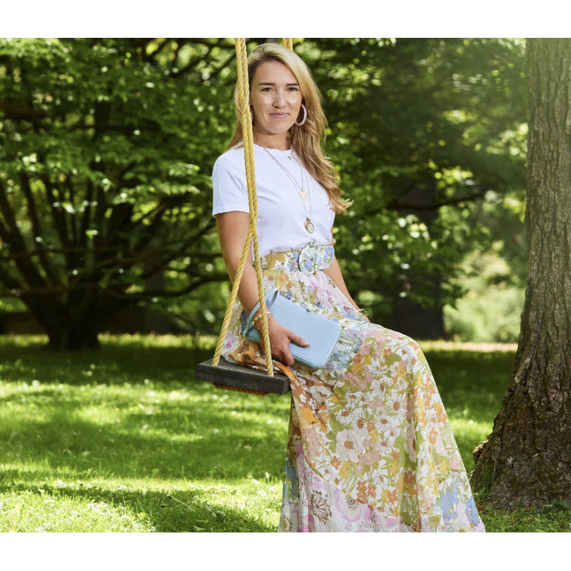 Neely & Chloe No. 29 Travel Wallet, Light Blue