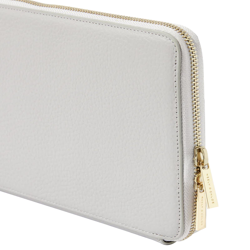 Neely & Chloe No. 29 Travel Wallet, Light Grey