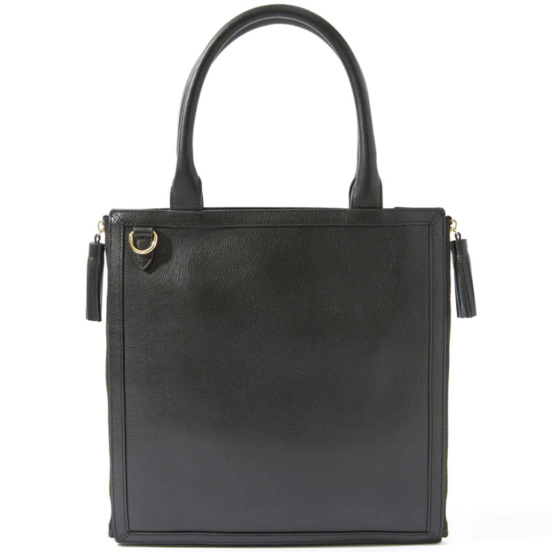Neely & Chloe No. 61 Goat Embossed Monday Tote, Black