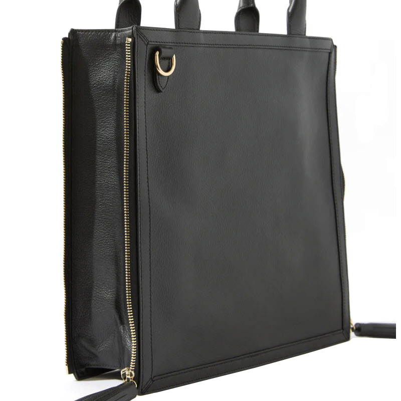 Neely & Chloe No. 61 Goat Embossed Monday Tote, Black