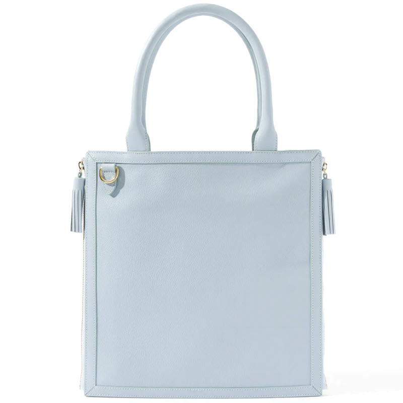 Neely & Chloe No. 61 Goat Embossed Monday Tote, Light Blue