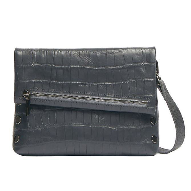 Hammitt VIP Medium Crossbody, Rivers Crocco and Gunmetal Hardware