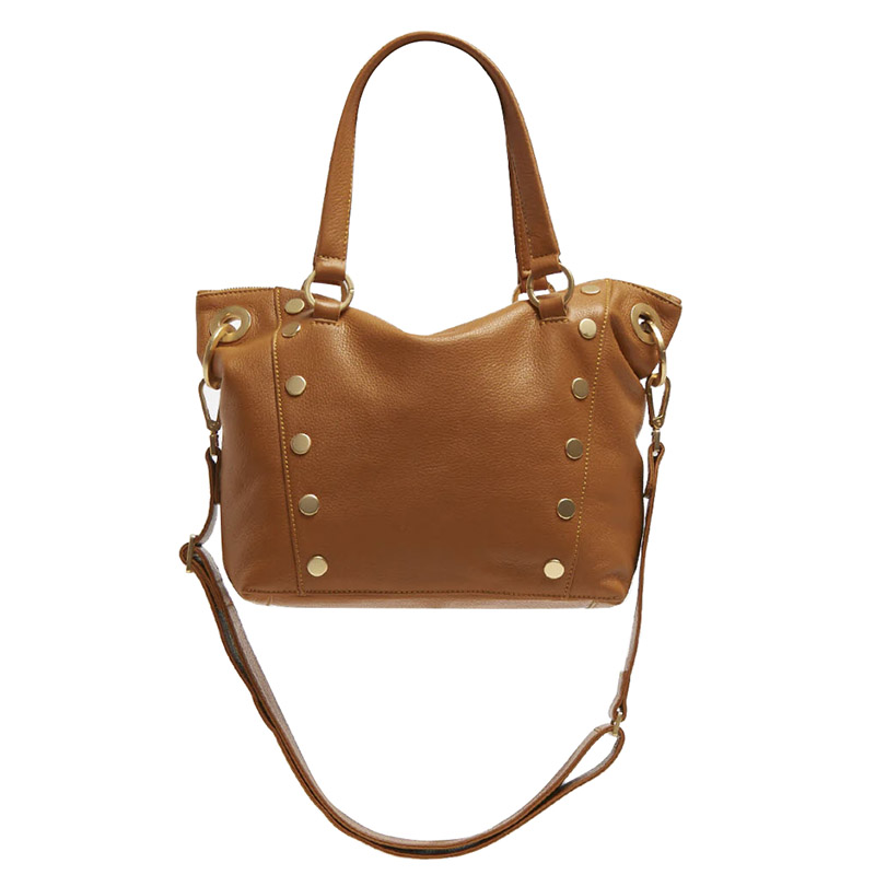 Hammitt Daniel Medium Top Handle Bag, Nectar Tan and Brushed Gold Tone Hardware