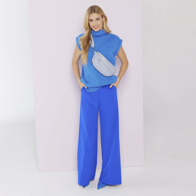 Hammitt Charles Belt Bag, Periwinkle Haze and Brushed Silver Tone Hardware