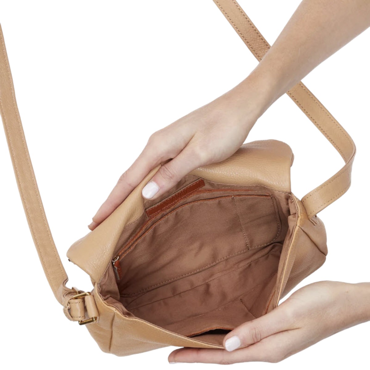 HOBO Fern Messenger Crossbody, Sandstorm