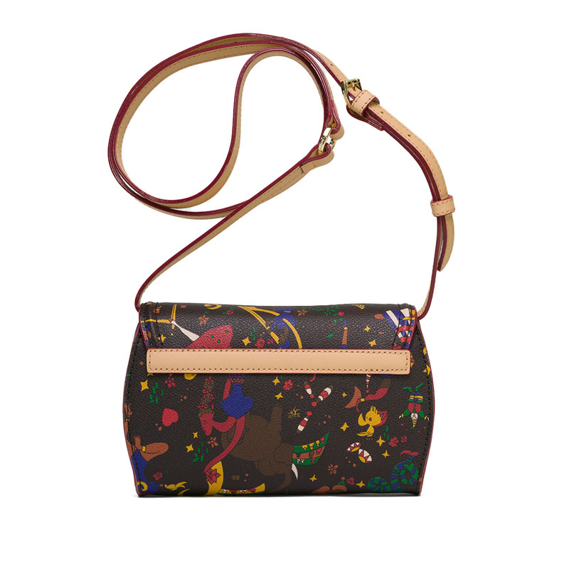 Piero Guidi Tracollina Magic Circus Crossbody, Brown