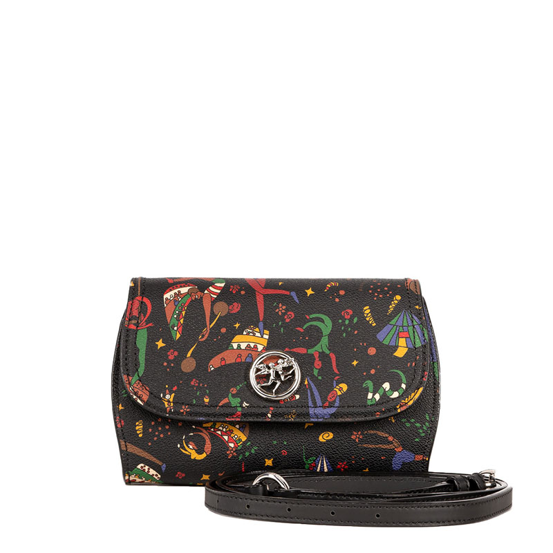 Piero Guidi Tracollina Magic Circus Crossbody, Black