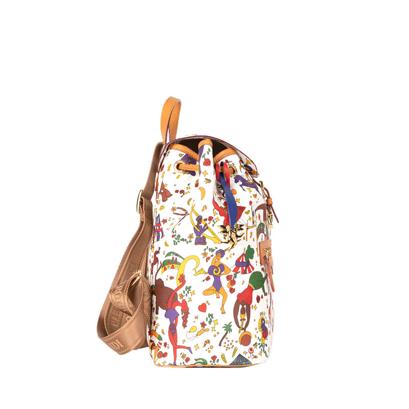 Piero Guidi Roma Zaino Magic Circus Backpack, White
