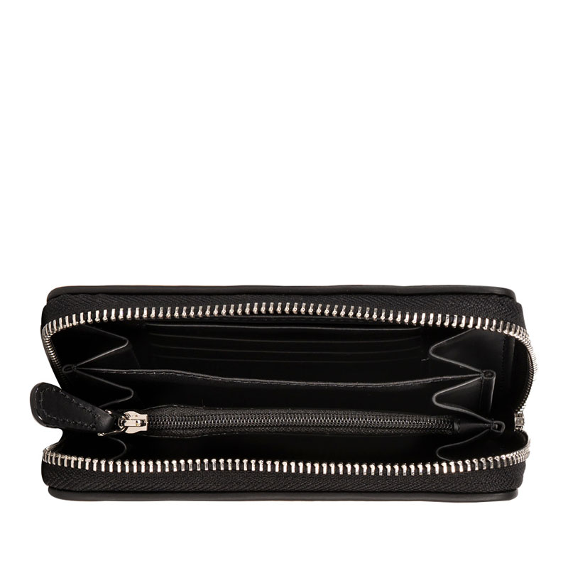 Piero Guidi Magic Circus Short Zip Around Wallet, Black