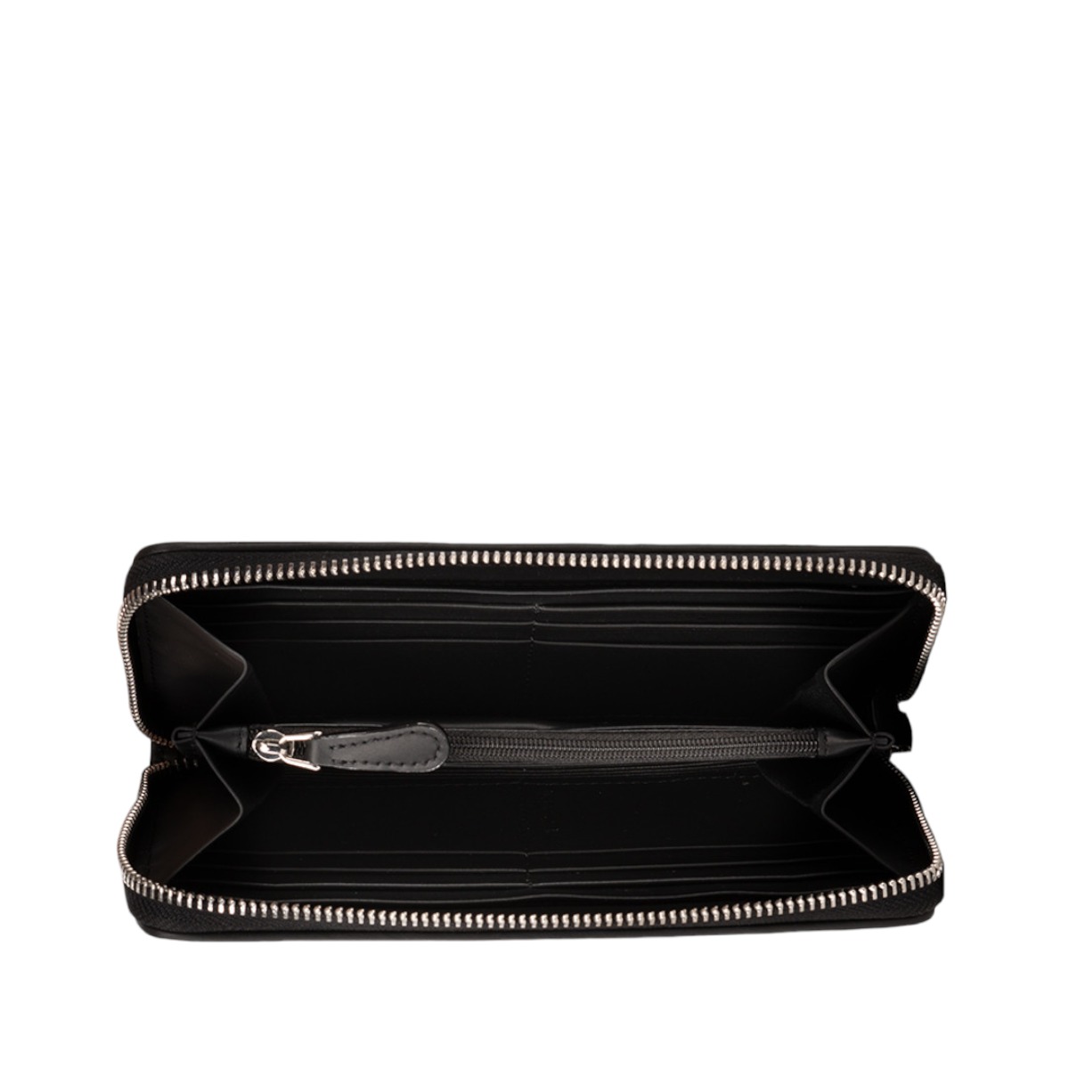 Piero Guidi Portafoglio Donna Zip Around Wallet, Black