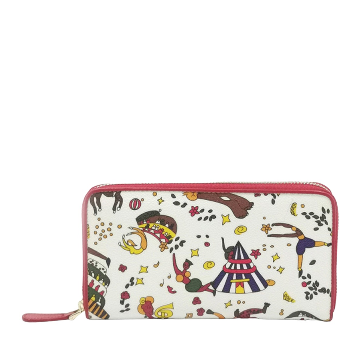 Piero Guidi Portafoglio Donna Zip Around Wallet, White