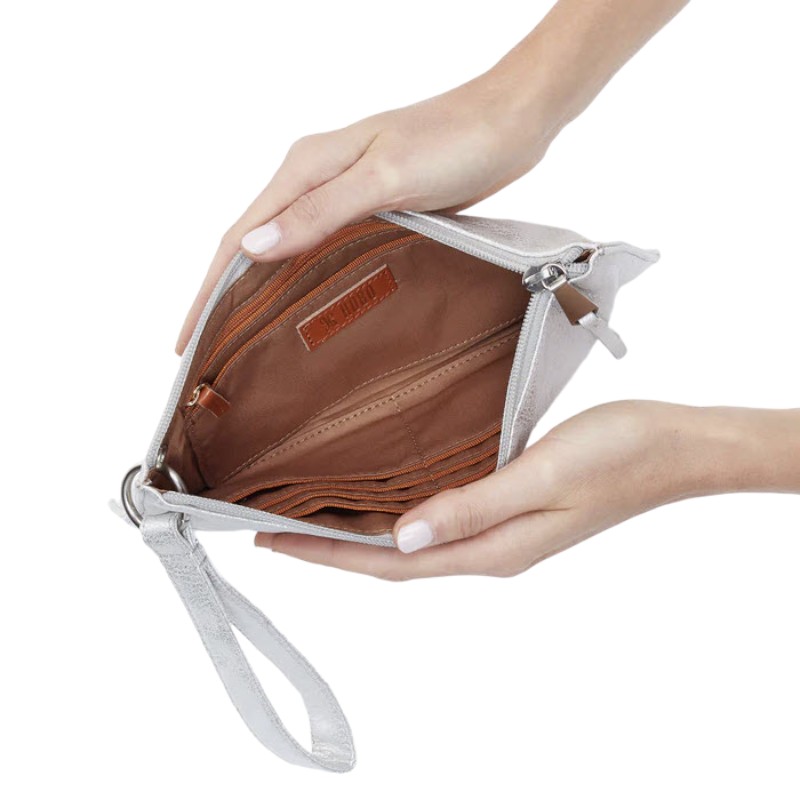HOBO Vida Wristlet, Silver