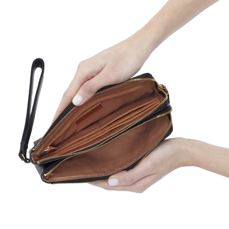 HOBO Dayton Wristlet, Black