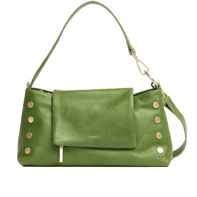 Hammitt VIP Satchel Shoulder Bag, Palm Green and Brushed Gold Hardware
