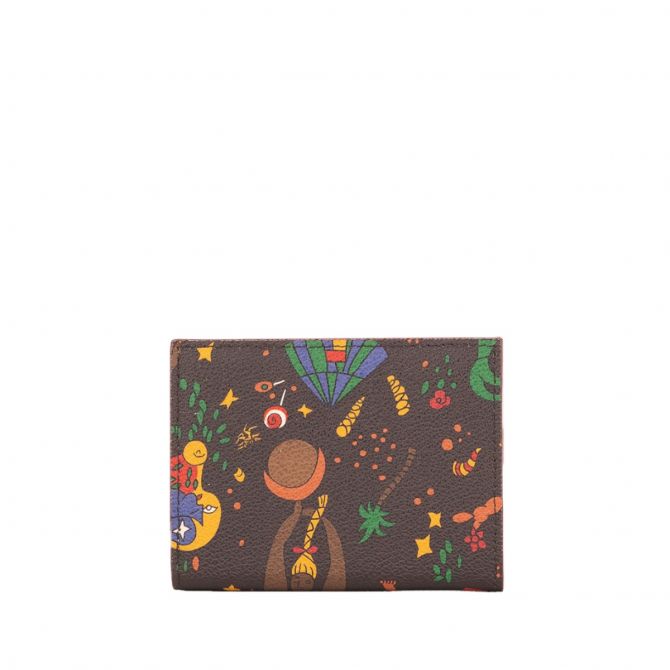 Piero Guidi Donna Magic Circus Small Wallet, Brown  display picture 1