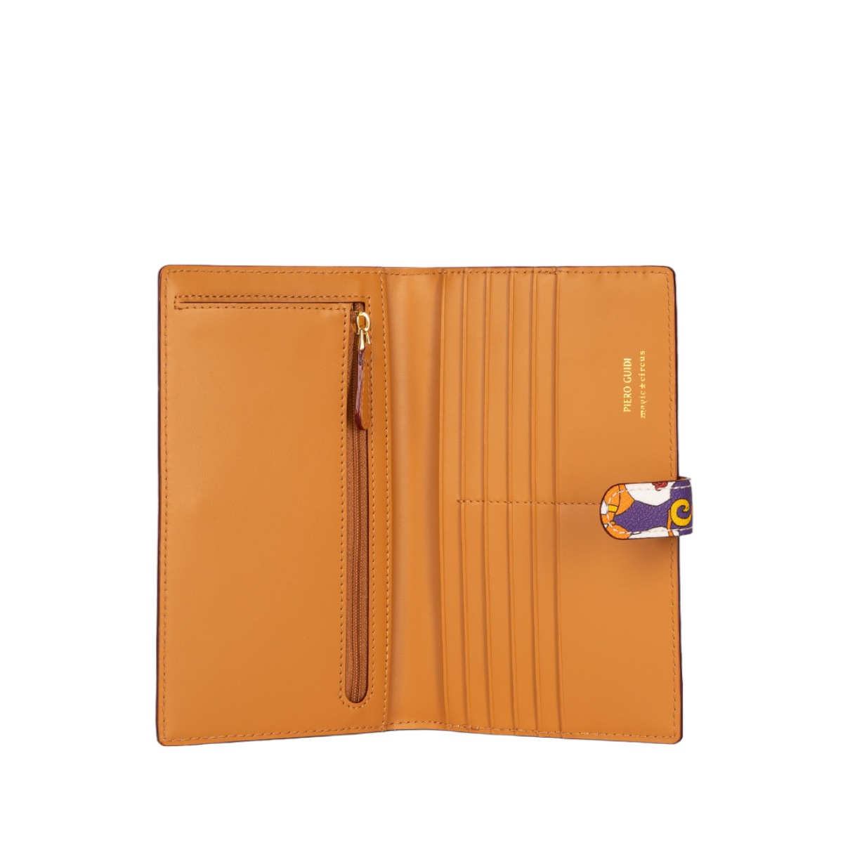 Piero Guidi Donna Magic Circus Medium Wallet, White