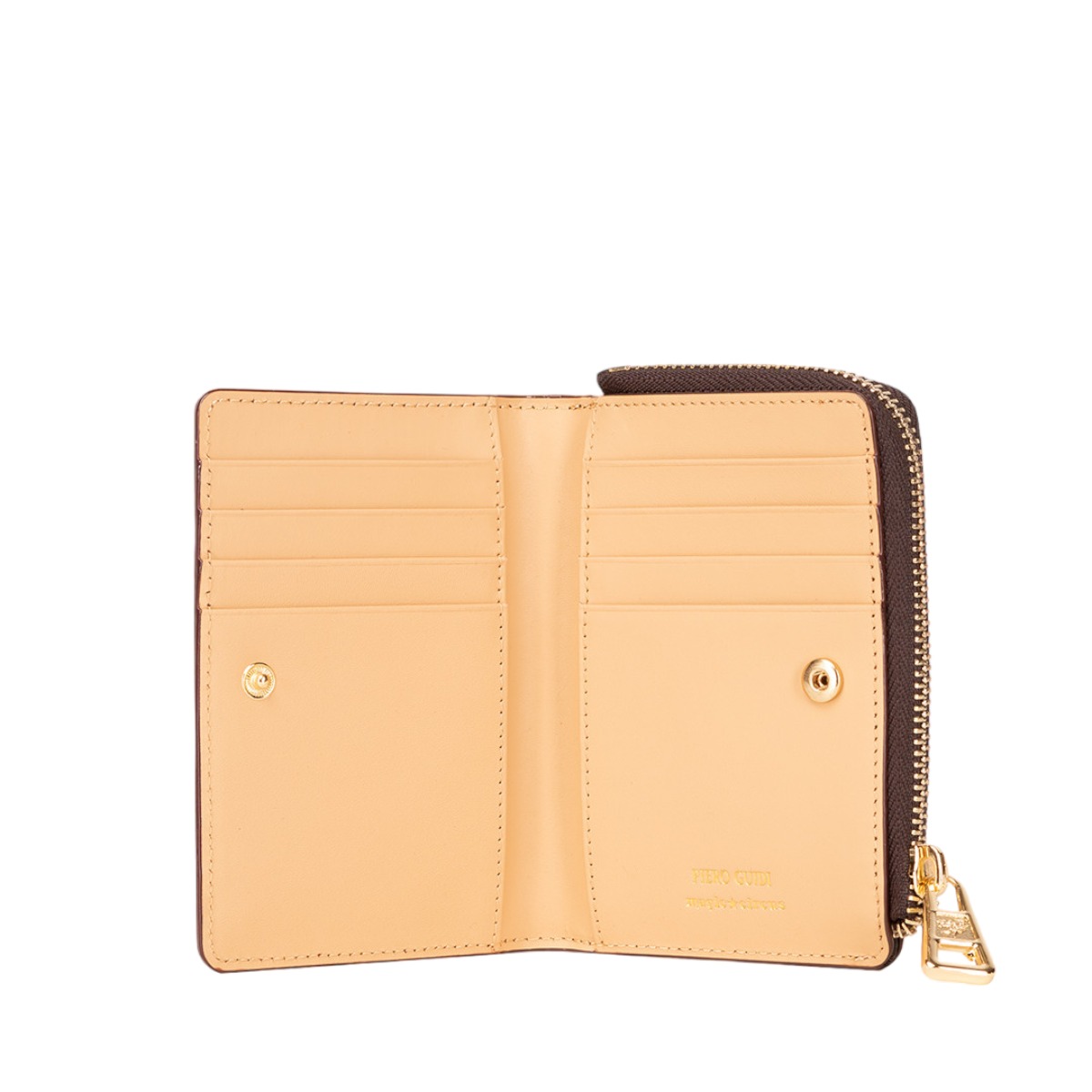 Piero Guidi Donna Magic Circus Coin Wallet, Brown