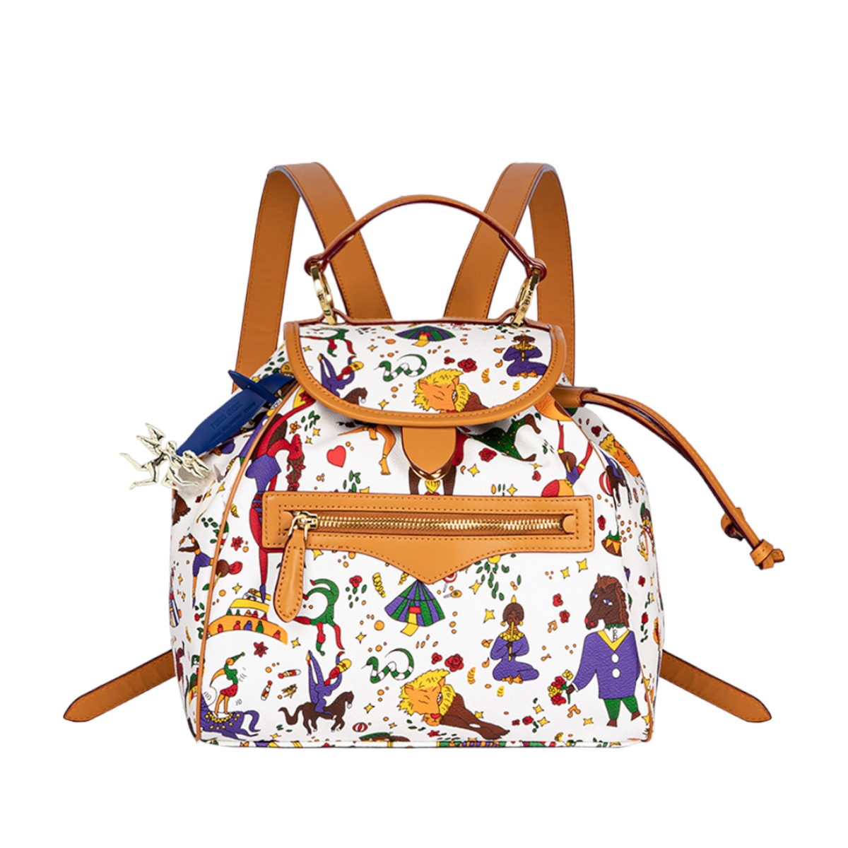 Piero Guidi Torino Backpack, White