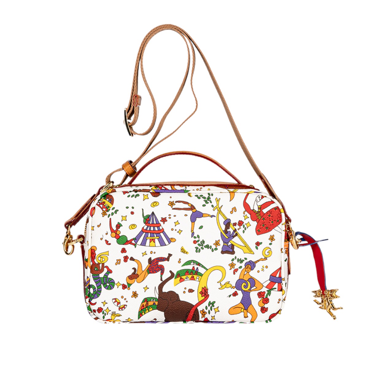 Piero Guidi Rossella Magic Circus Sling Bag, White