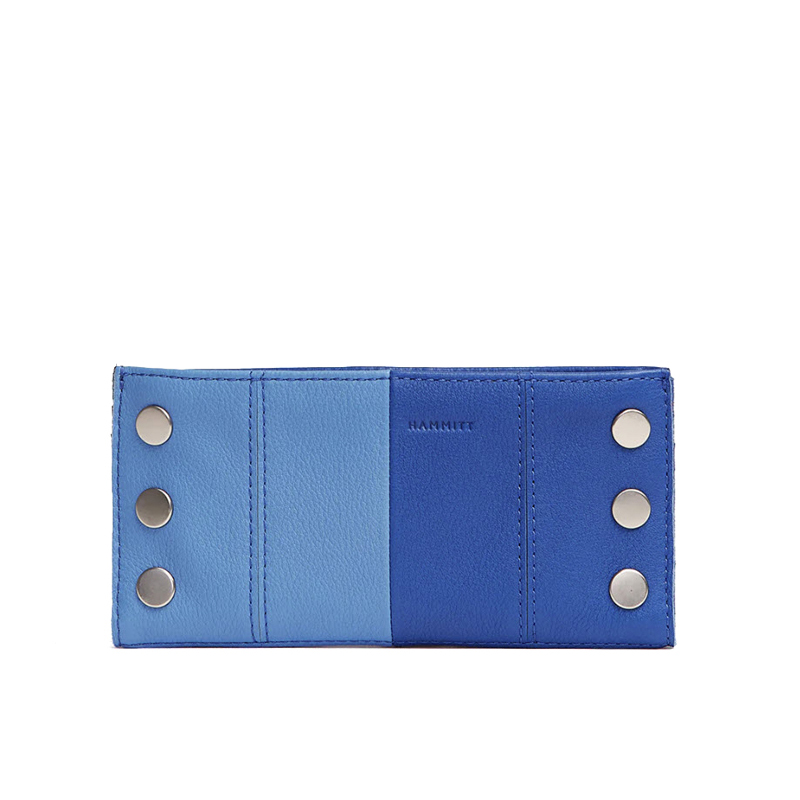 Hammitt 110 North Wallet, Oasis Blue and Brushed Silver Hardware ...