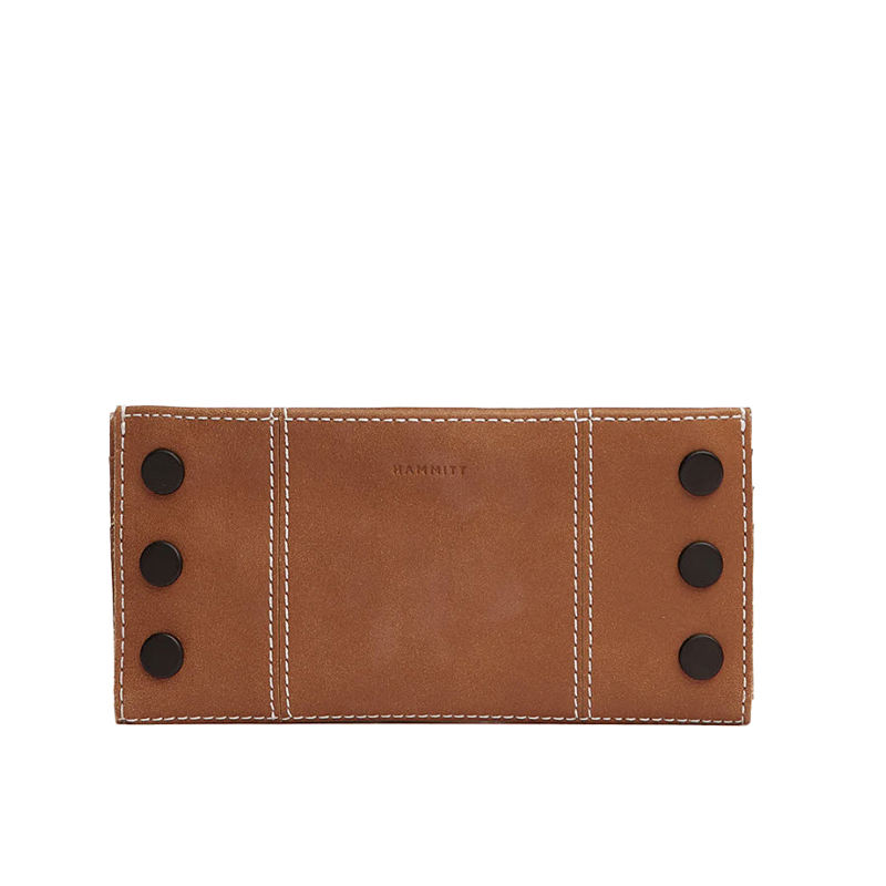 Hammitt 110 North Wallet, Saddle Brown and Bronze Hardware