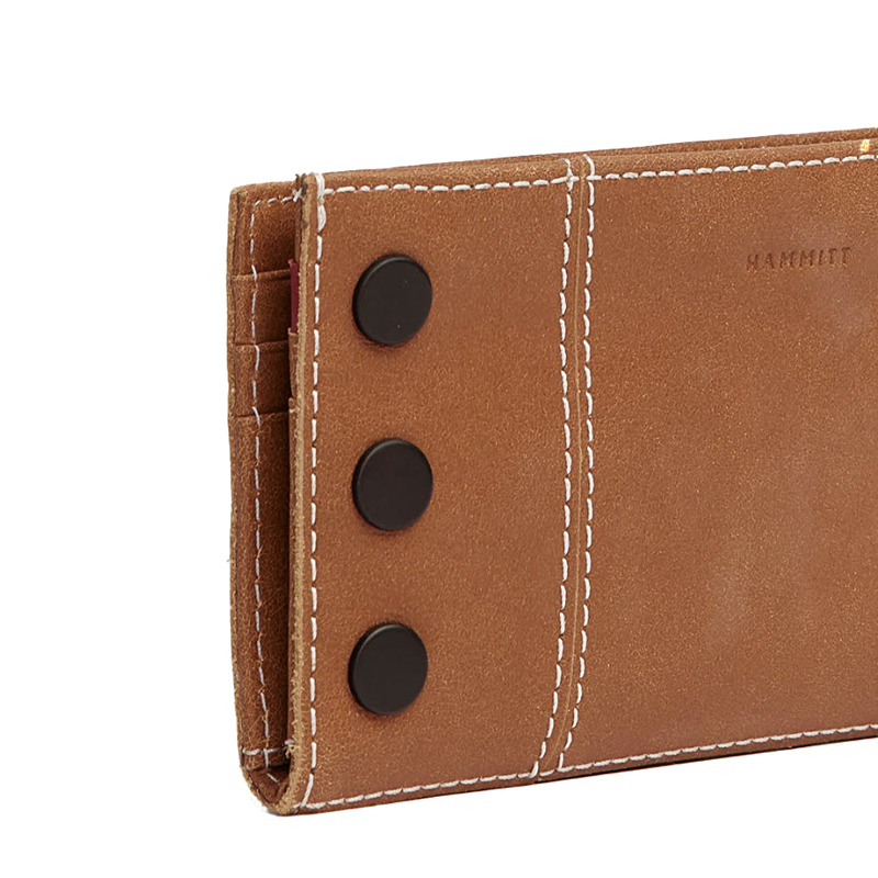 Hammitt 110 North Wallet, Saddle Brown and Bronze Hardware
