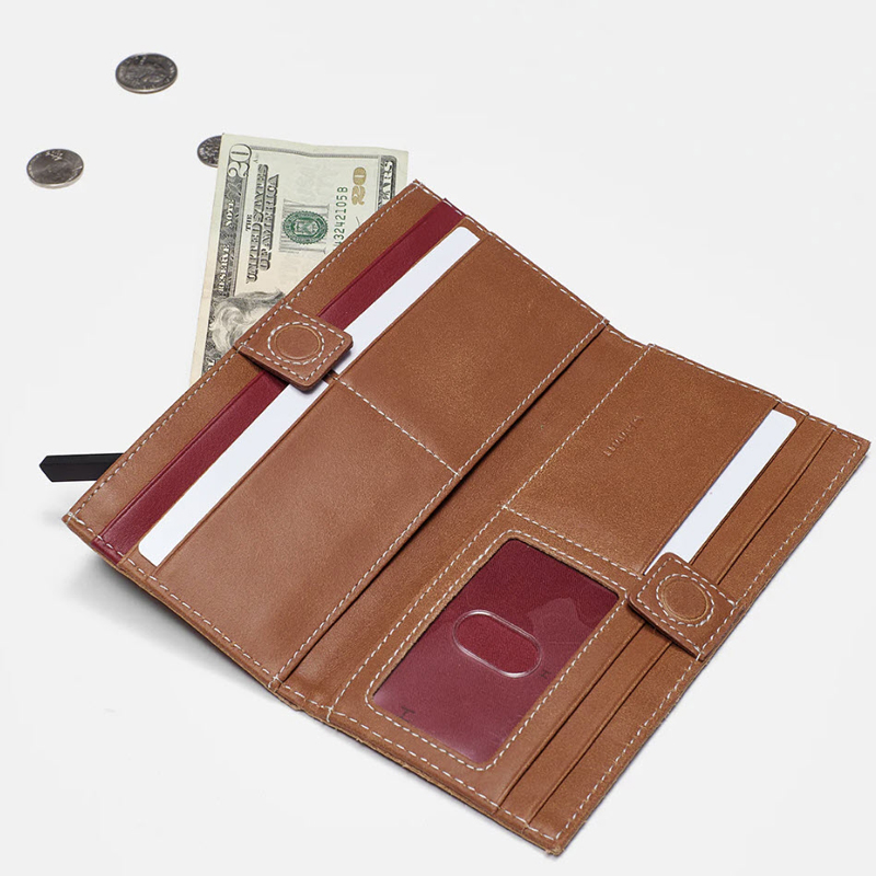 Hammitt 110 North Wallet, Saddle Brown and Bronze Hardware